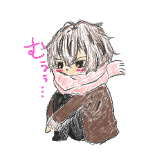 [LINEスタンプ] 男の子と女の子！