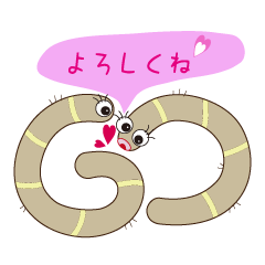 [LINEスタンプ] 海の生き物チンアナゴ