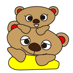 [LINEスタンプ] くまのくまジャガ（ほのぼのスタンプ）