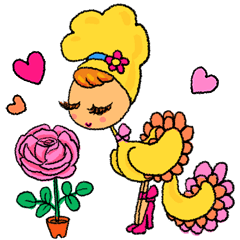 [LINEスタンプ] 鳥のきぐるみ
