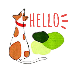 [LINEスタンプ] 犬のいつもの一日