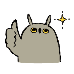 [LINEスタンプ] ミミズクのミミちゃんのほんわかスタンプ