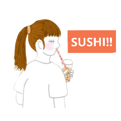 [LINEスタンプ] TapiocaGirlとEnglishFlavor