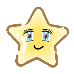 [LINEスタンプ] ハートとスターのニコニコオコオコ