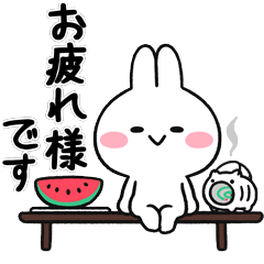 [LINEスタンプ] おしりのミミ＆ネコ 【毎日使える！夏】