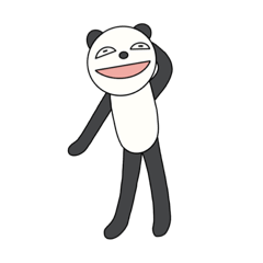[LINEスタンプ] あほパンダ