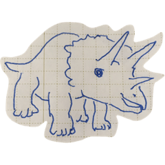 [LINEスタンプ] Dinosaur Triceratops Pinsの画像（メイン）