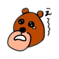 [LINEスタンプ] 変な熊さんスタンプ