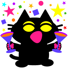 [LINEスタンプ] 黒ねこのプリン