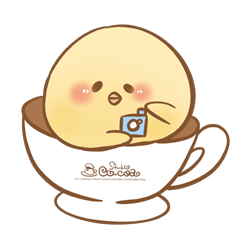 [LINEスタンプ] フォトスタジオcocoaのぴよきち