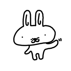 [LINEスタンプ] 潰れたうさぎ  その1