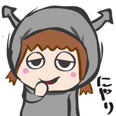 [LINEスタンプ] あくまのこども「やたん」スタンプ