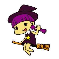 [LINEスタンプ] 毎日使える魔女っ子スタンプ