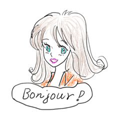 [LINEスタンプ] フランス女子の日常会話