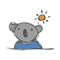 [LINEスタンプ] コアラさんとトリさんと