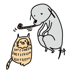 [LINEスタンプ] むぎときなこ日和