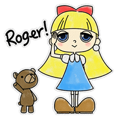 [LINEスタンプ] リリーとクマのタロー
