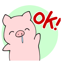 [LINEスタンプ] ハナタレブタ