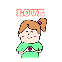 [LINEスタンプ] 【日常会話】表情豊かな女の子