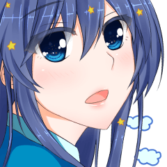 [LINEスタンプ] 空色そらちゃんスタンプ