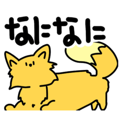 [LINEスタンプ] 元気な狐のコンタロウ