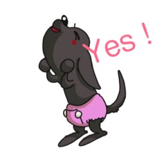 [LINEスタンプ] takagoo のオムツ犬 ロイロイのスタンプ