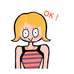 [LINEスタンプ] ピープスGirl