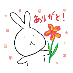 [LINEスタンプ] うさぎのパペコ