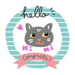 [LINEスタンプ] 仏猫kikiのイタリア語