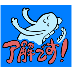 [LINEスタンプ] イグアナくんとおばけちゃん