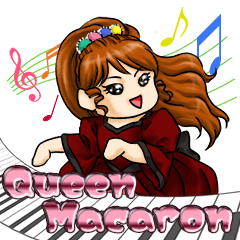 [LINEスタンプ] マカロン女王のミュージカルスタンプ