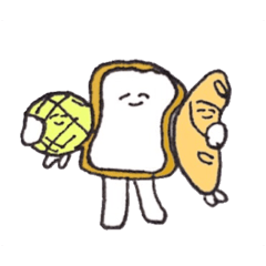 [LINEスタンプ] 食山パン子