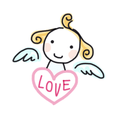[LINEスタンプ] ハッピー天使ちゃん♡