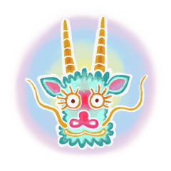 [LINEスタンプ] 心に響く陶彩画スタンプ 龍と神々