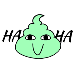 [LINEスタンプ] 真顔なうんちゃん