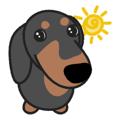 [LINEスタンプ] ミニチュアダックス トニー