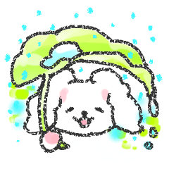 [LINEスタンプ] 癒しの森のアンゴラちゃん in all season