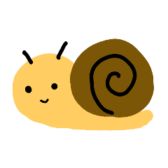 [LINEスタンプ] かたつむりちゃん♡