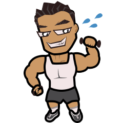 [LINEスタンプ] 男らしい男