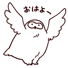 [LINEスタンプ] まんまるフクさん