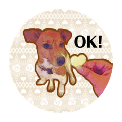 [LINEスタンプ] かわいい犬！！