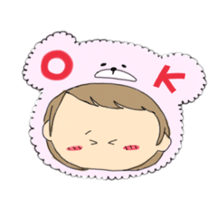 [LINEスタンプ] ピンクの熊ちゃんの画像（メイン）