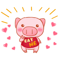 [LINEスタンプ] こぶたと仲間たち