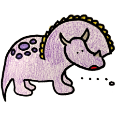 [LINEスタンプ] 気ままの恐竜。