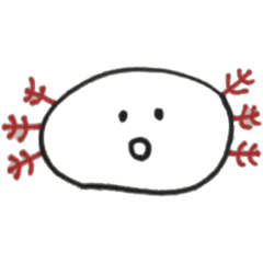 [LINEスタンプ] 落書きウーパールーパー