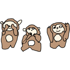 [LINEスタンプ] 不揃いの動物たち