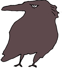 [LINEスタンプ] からすの様子
