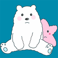 [LINEスタンプ] ふわふわしろくま