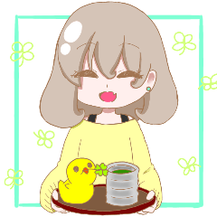 [LINEスタンプ] 毎日使える☆やえばちゃんとぴよくん