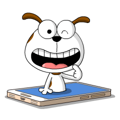 [LINEスタンプ] 笑う犬 Animation V.1